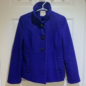 Royal Blue Wool Coat